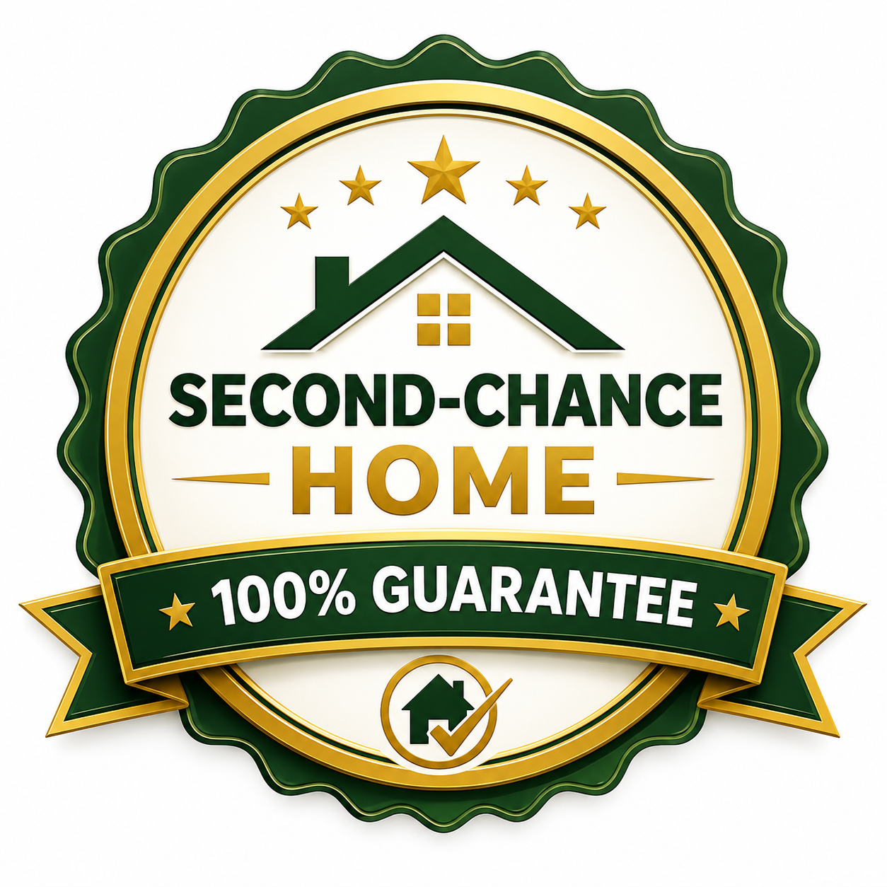 Second-Chance Home 100% guarantee seal